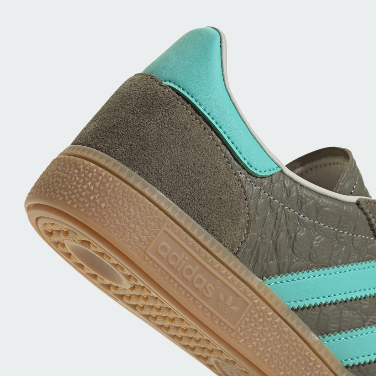 Adidas Men's HANDBALL SPEZIAL SHOES - Olive Strata / Acid Mint / Gum - Image 11