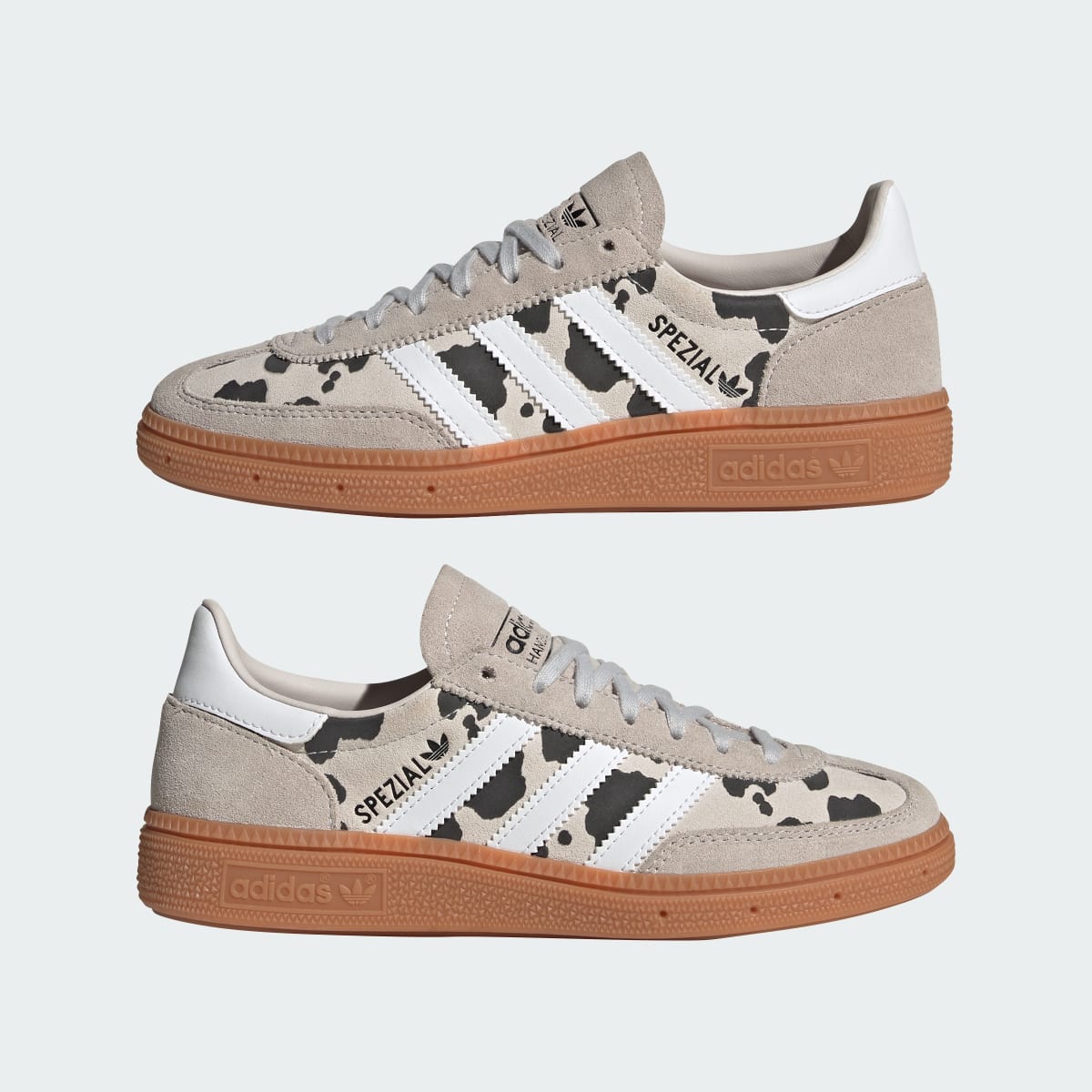 Adidas Kids' HANDBALL SPEZIAL SHOES - Grey One / Cloud White / Crystal White - Image 7