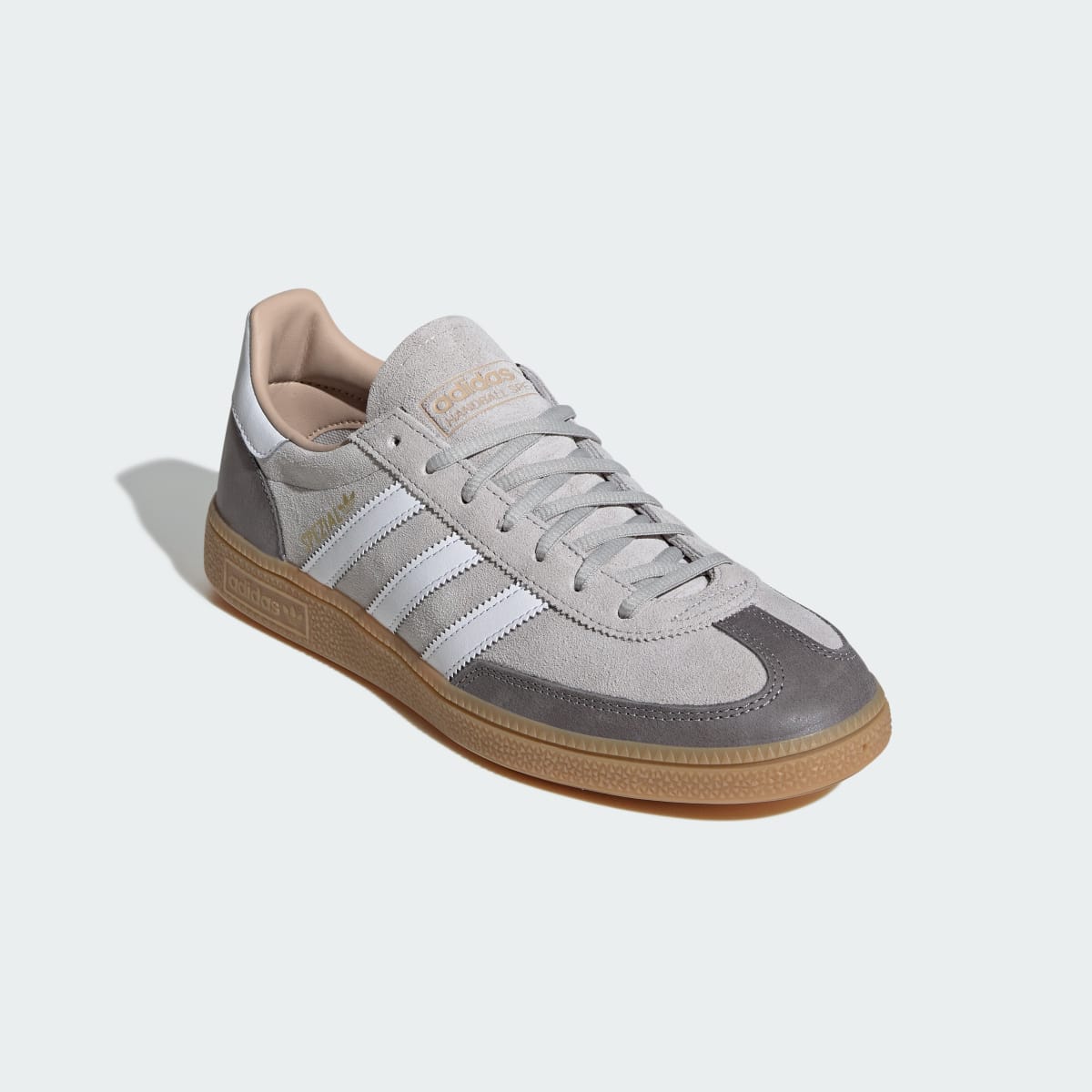 Adidas Men's HANDBALL SPEZIAL SHOES - Grey Two / Cloud White / Gum - Image 4