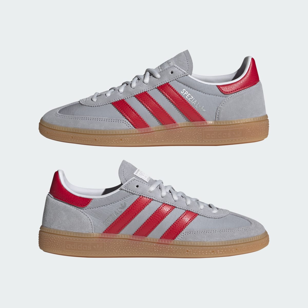 Adidas Women's HANDBALL SPEZIAL SHOES - Halo Silver / Team Victory Red / Gum - Image 7