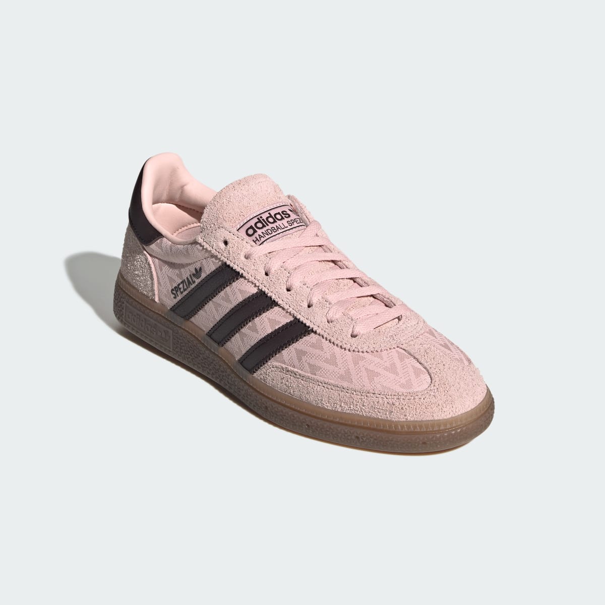 Adidas Women's HANDBALL SPEZIAL SHOES - Sandy Pink / Aurora Coffee / Gum - Image 5