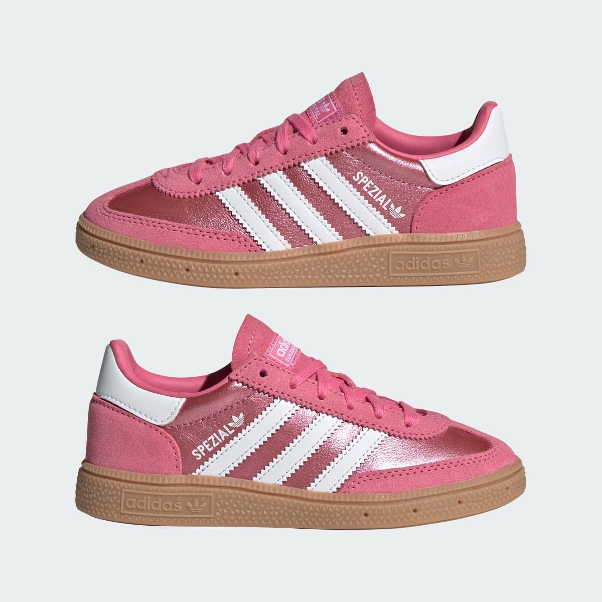 Adidas Kids' HANDBALL SPEZIAL SHOES - Pink Fusion / Cloud White / Gum - Image 7