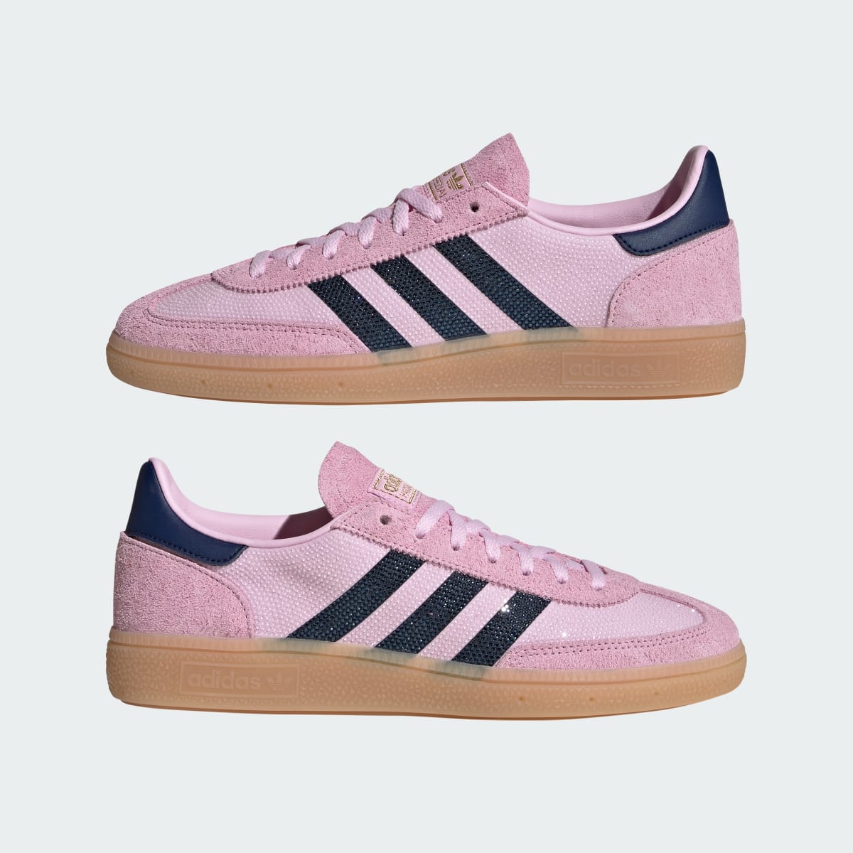 Adidas Women's HANDBALL SPEZIAL SHOES - Orchid Fusion / Dark Blue / Gold Metallic - Image 8