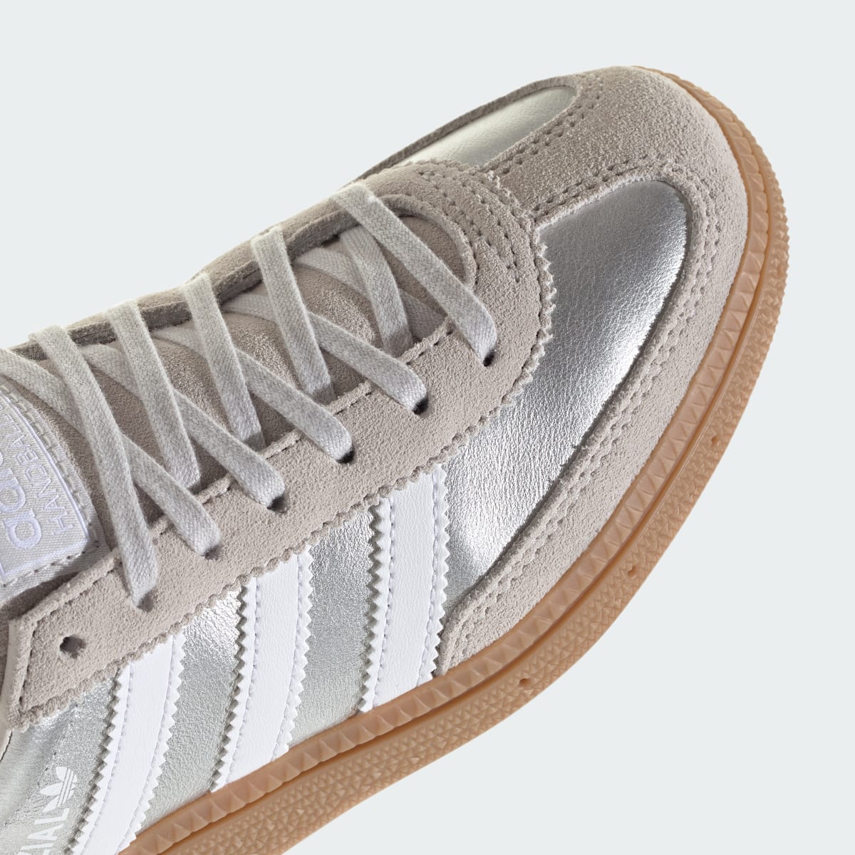 Adidas Kids' HANDBALL SPEZIAL SHOES - Silver Metallic / Cloud White / Gum - Image 8