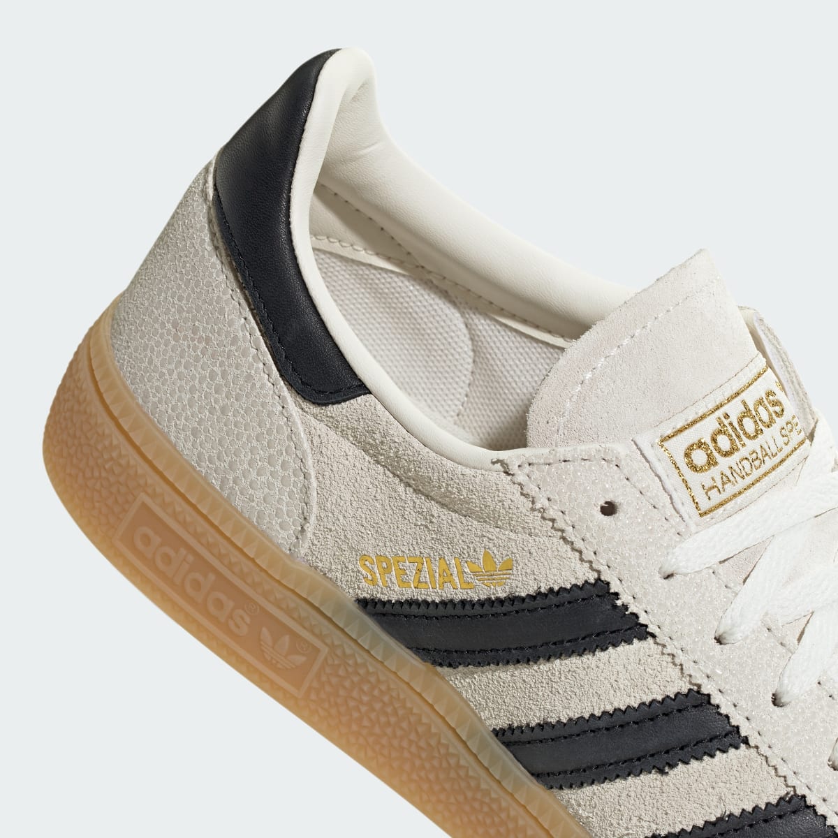 Adidas Women's HANDBALL SPEZIAL SHOES - Cloud White / Core Black / Gold Metallic - Image 9
