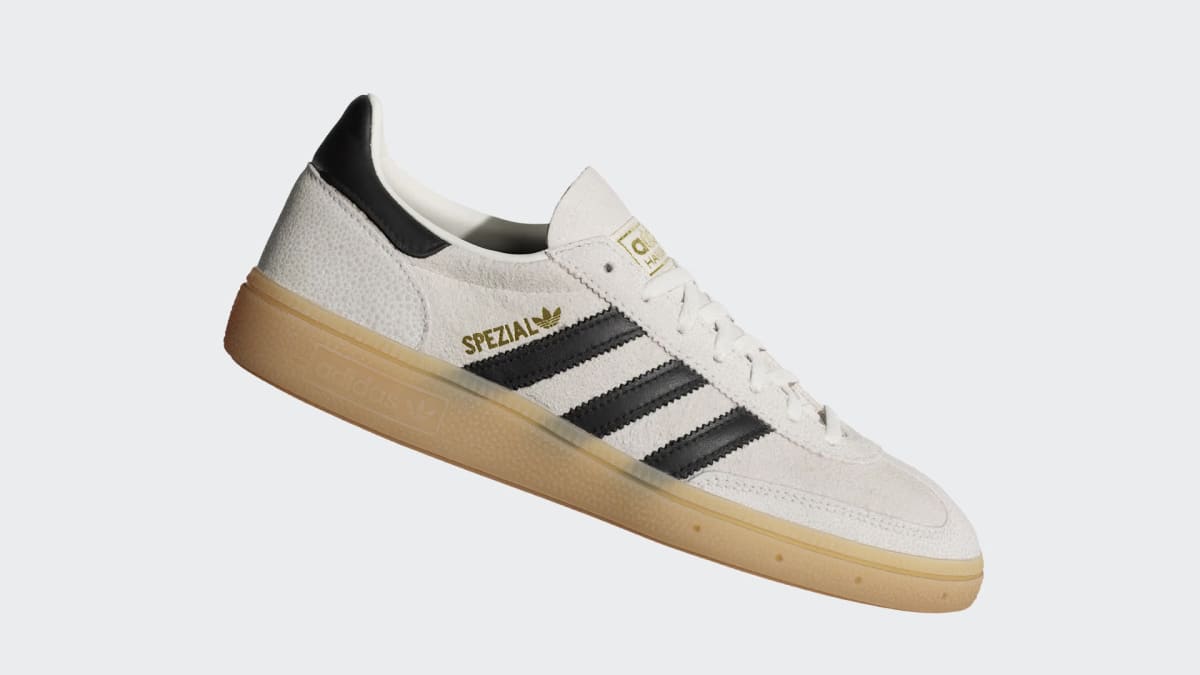Adidas Women's HANDBALL SPEZIAL SHOES - Cloud White / Core Black / Gold Metallic - Image 2