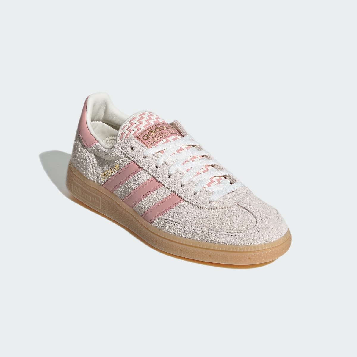 Adidas Women's HANDBALL SPEZIAL SHOES - Off White / Wonder Mauve / Gold Metallic - Image 4