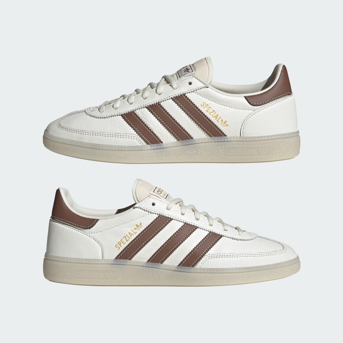 Adidas Men's HANDBALL SPEZIAL SHOES - Core White / Preloved Brown / Off White - Image 7