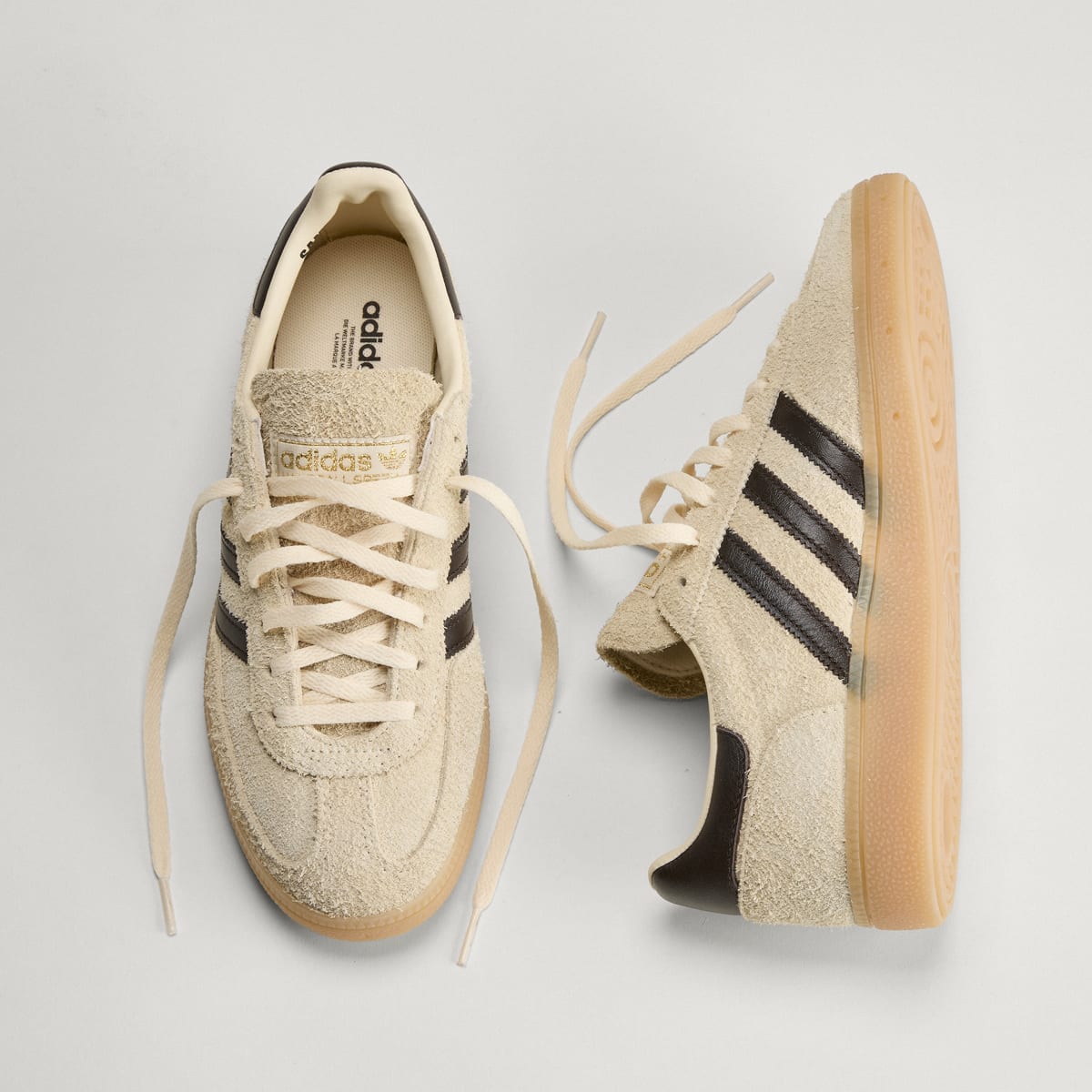 Adidas Women's HANDBALL SPEZIAL SHOES - Warm Vanilla / Aurora Coffee / Gold Metallic - Image 4