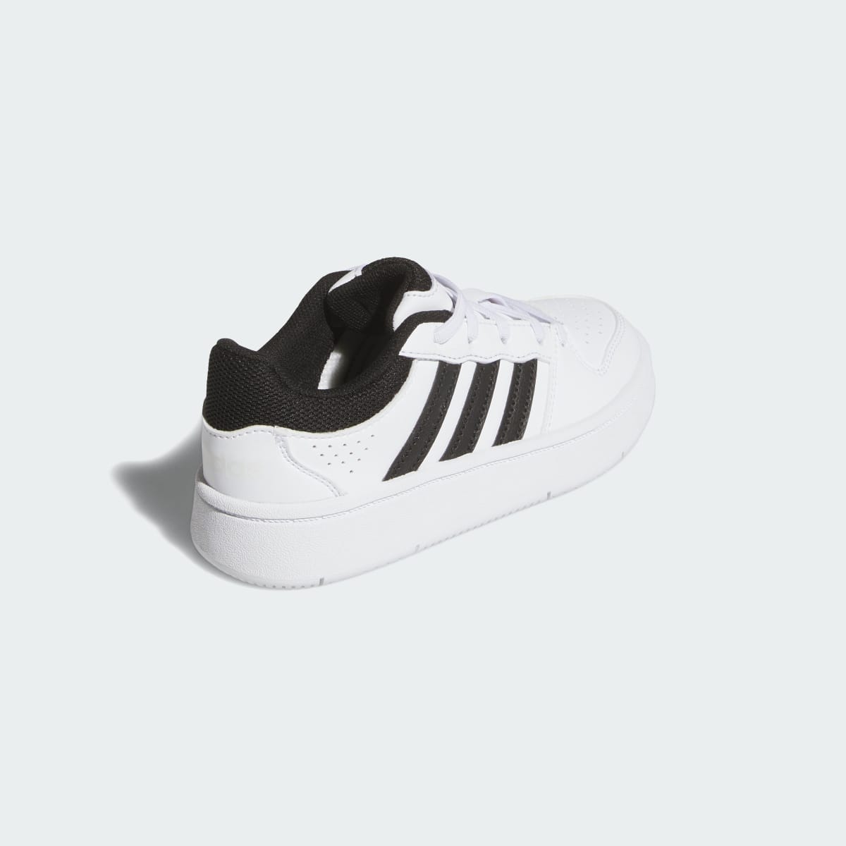 Adidas Kids' HOOPS CLASSIC SHOES - Cloud White / Core Black / Orbit Grey - Image 5
