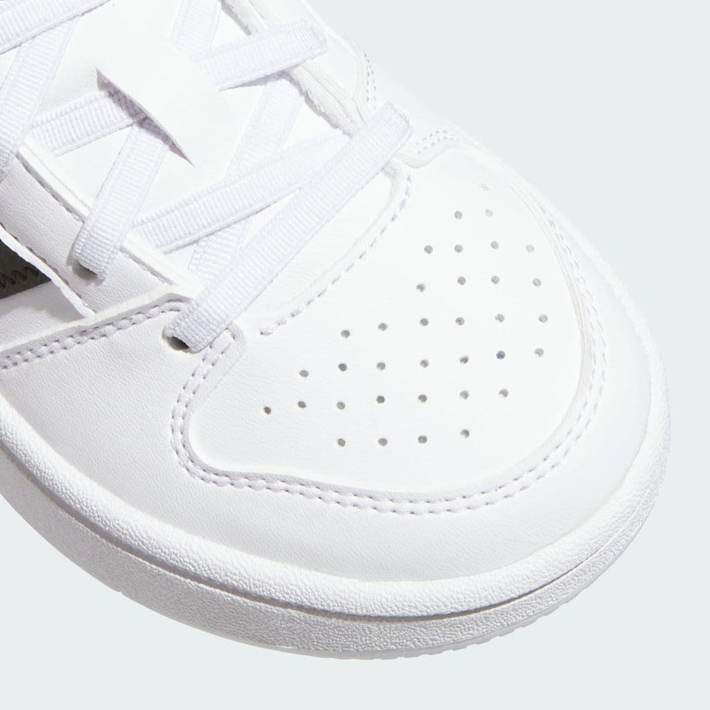 Adidas Kids' HOOPS CLASSIC SHOES - Cloud White / Core Black / Orbit Grey - Image 9