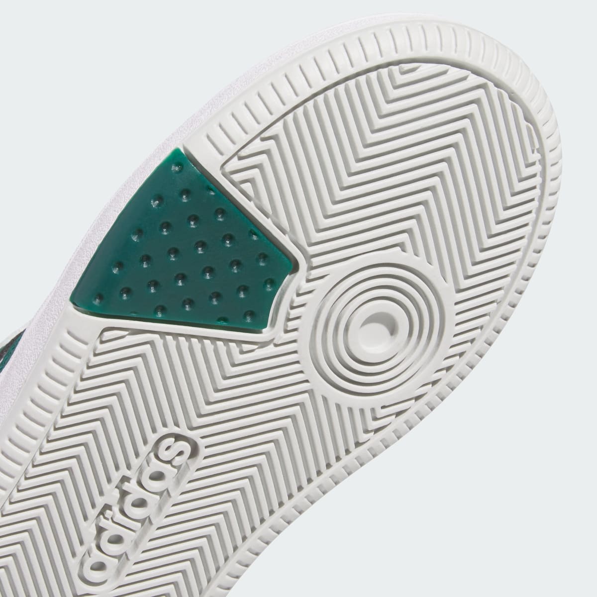Adidas Kids' HOOPS CLASSIC SHOES - Cloud White / Collegiate Green / Grey One - Image 10