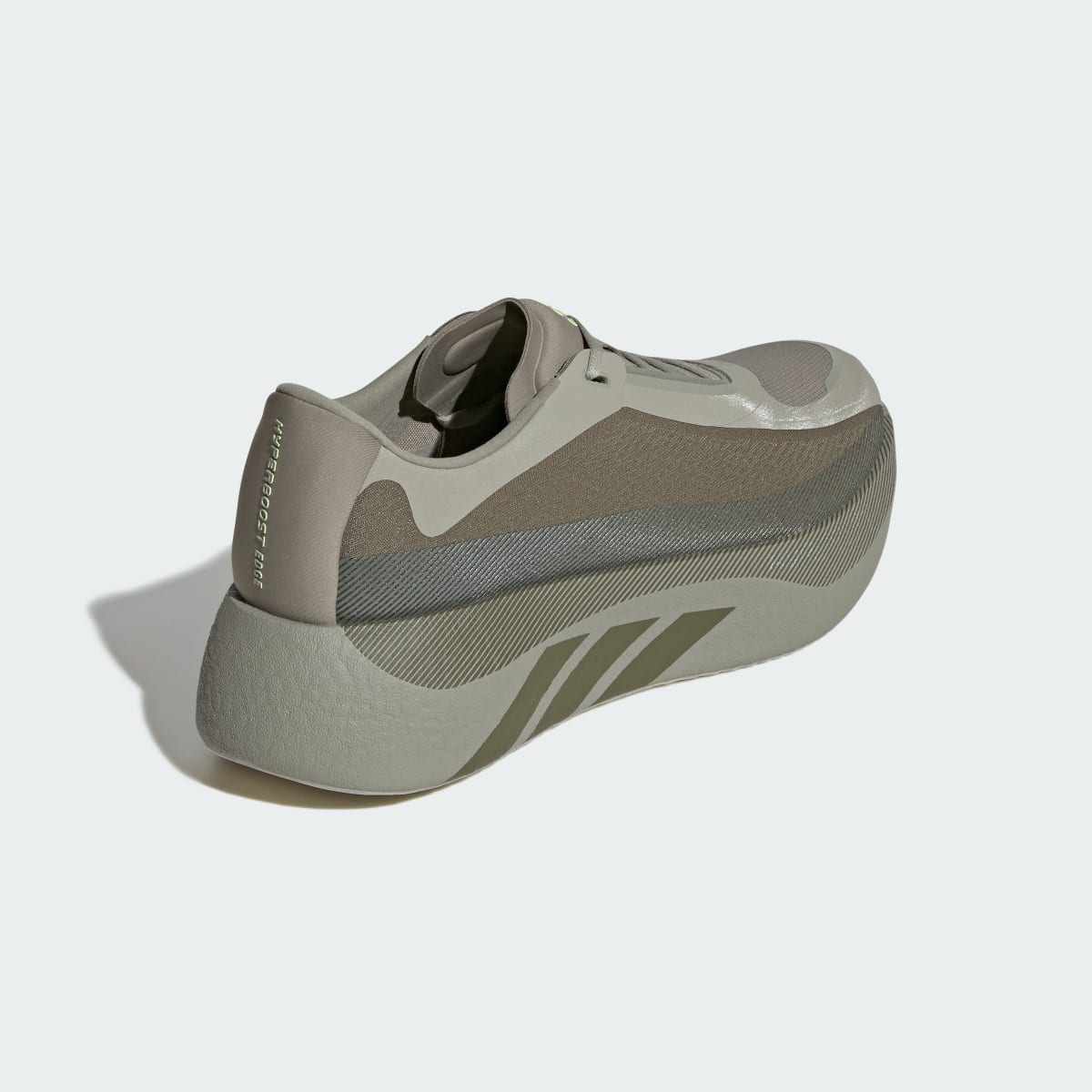 Adidas Men's HYPERBOOST EDGE M Shoes - Silver Green / Medium Dark Khaki / Frozen Lemon - Image 5
