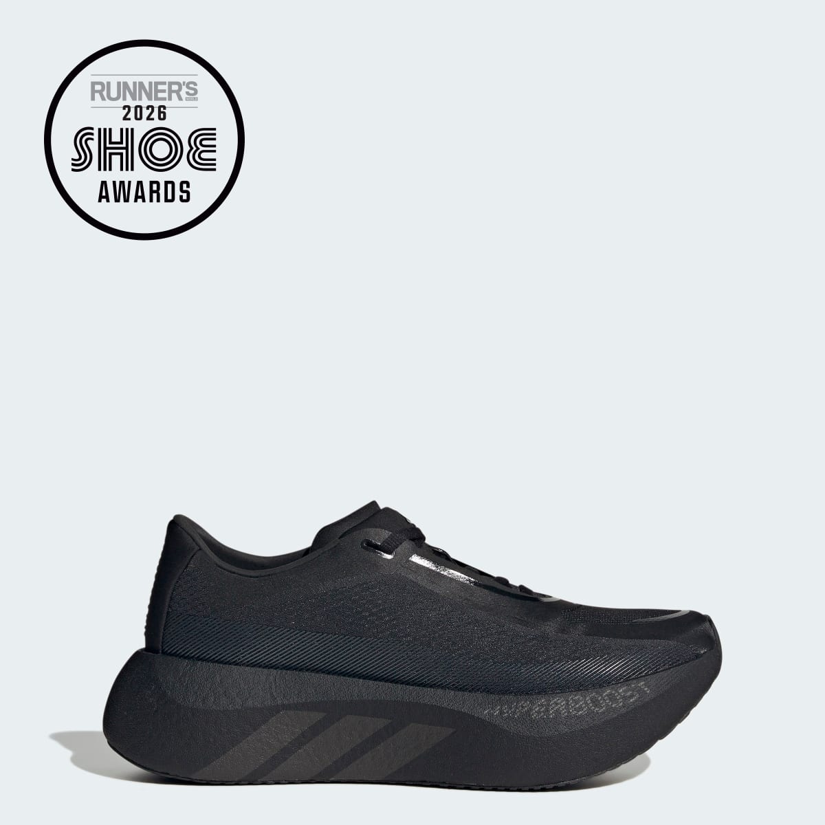 Adidas Women's HYPERBOOST EDGE Running Shoes - Core Black / Carbon / Carbon - Image 1