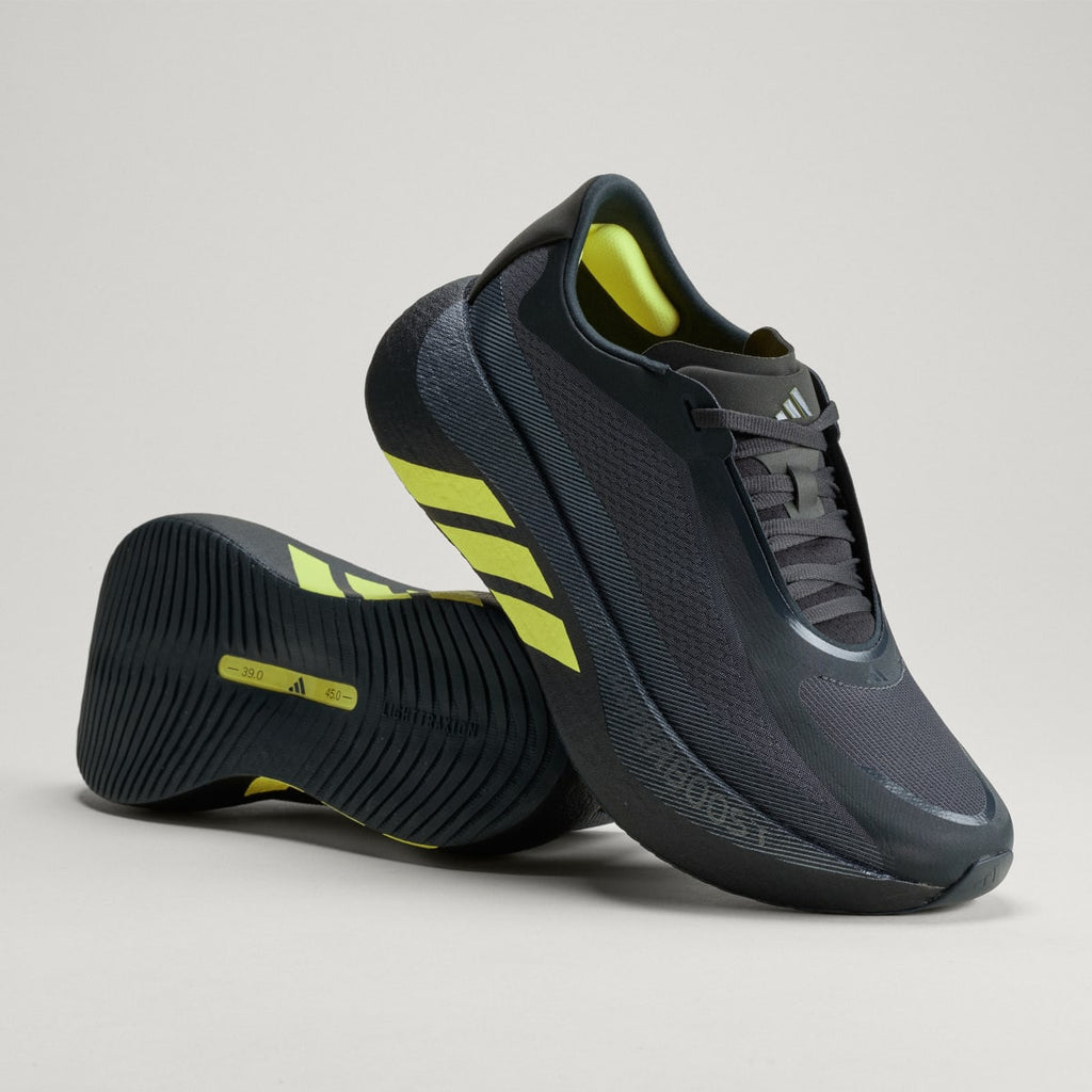 Adidas Men's HYPERBOOST EDGE Running Shoes - Carbon / Hi-Res Yellow / Grey Five - Image 1