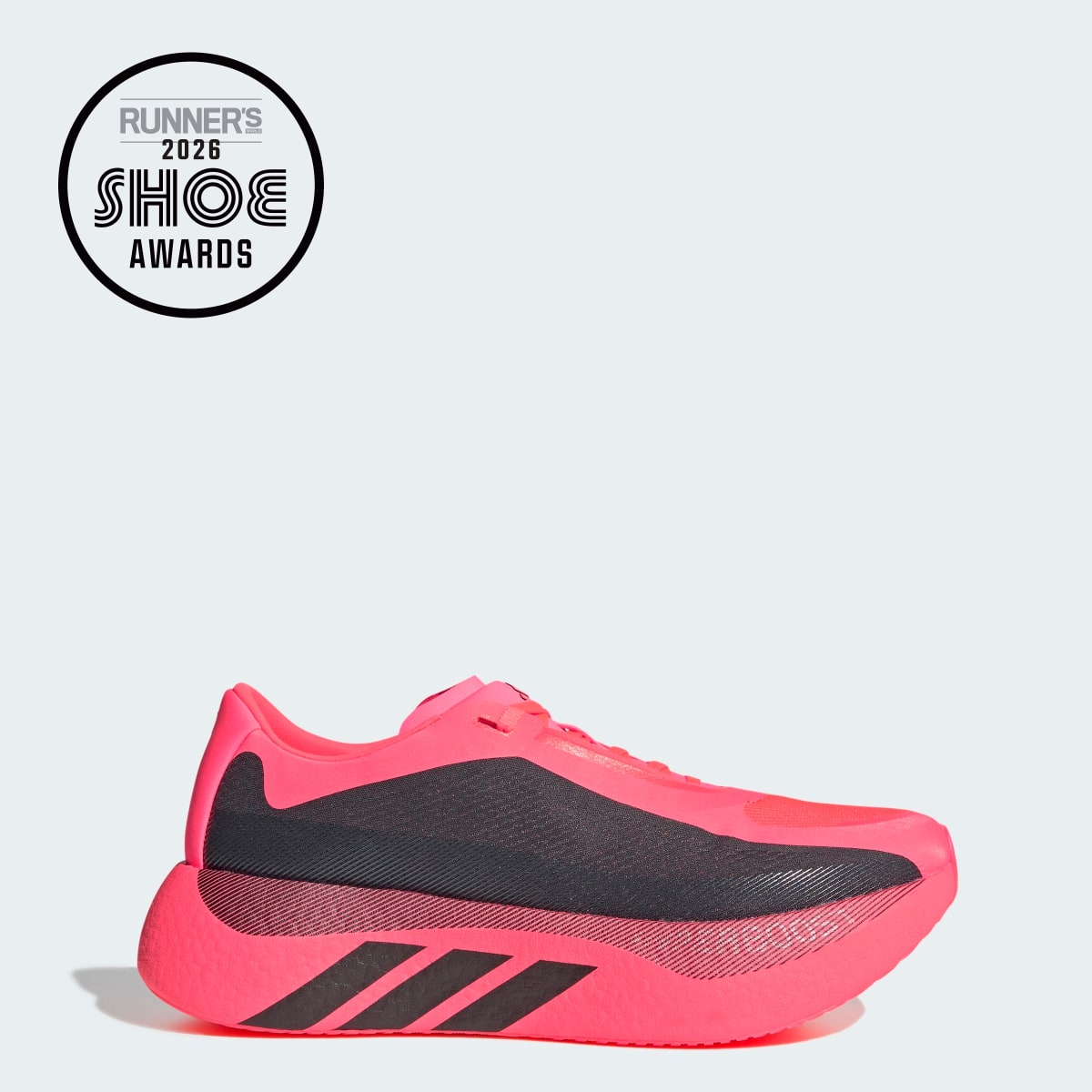 Adidas Men's HYPERBOOST EDGE Running Shoes - Solar Turbo / Carbon / Solar Turbo - Image 1