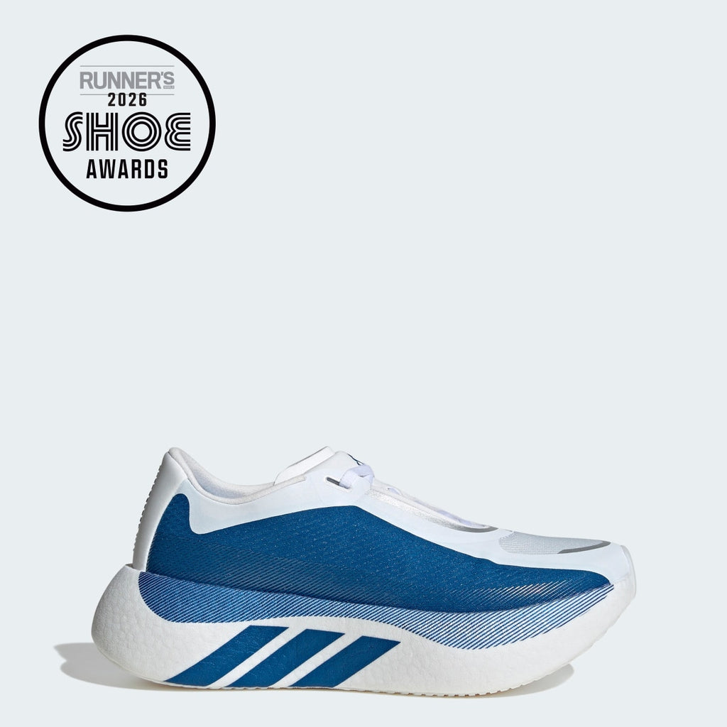Adidas Women's HYPERBOOST EDGE Running Shoes - Cloud White / Eqt Blue / Zero Metalic - Image 1