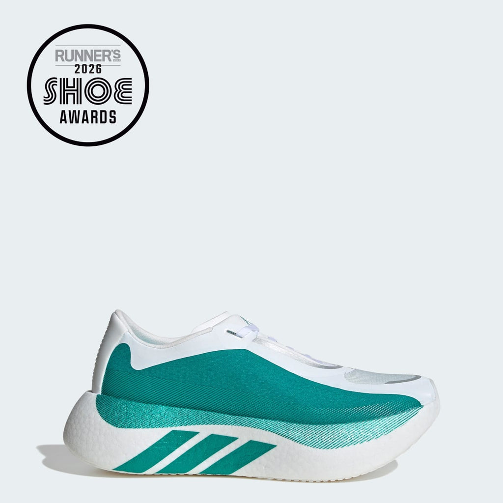 Adidas Women's HYPERBOOST EDGE Running Shoes - Cloud White / Equipment Green / Zero Metalic - Image 1