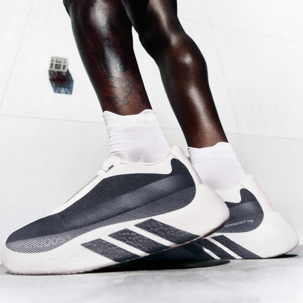 Adidas Men's HYPERBOOST EDGE Running Shoes - Cloud White / Aurora Onix / Solar Turbo - Image 5