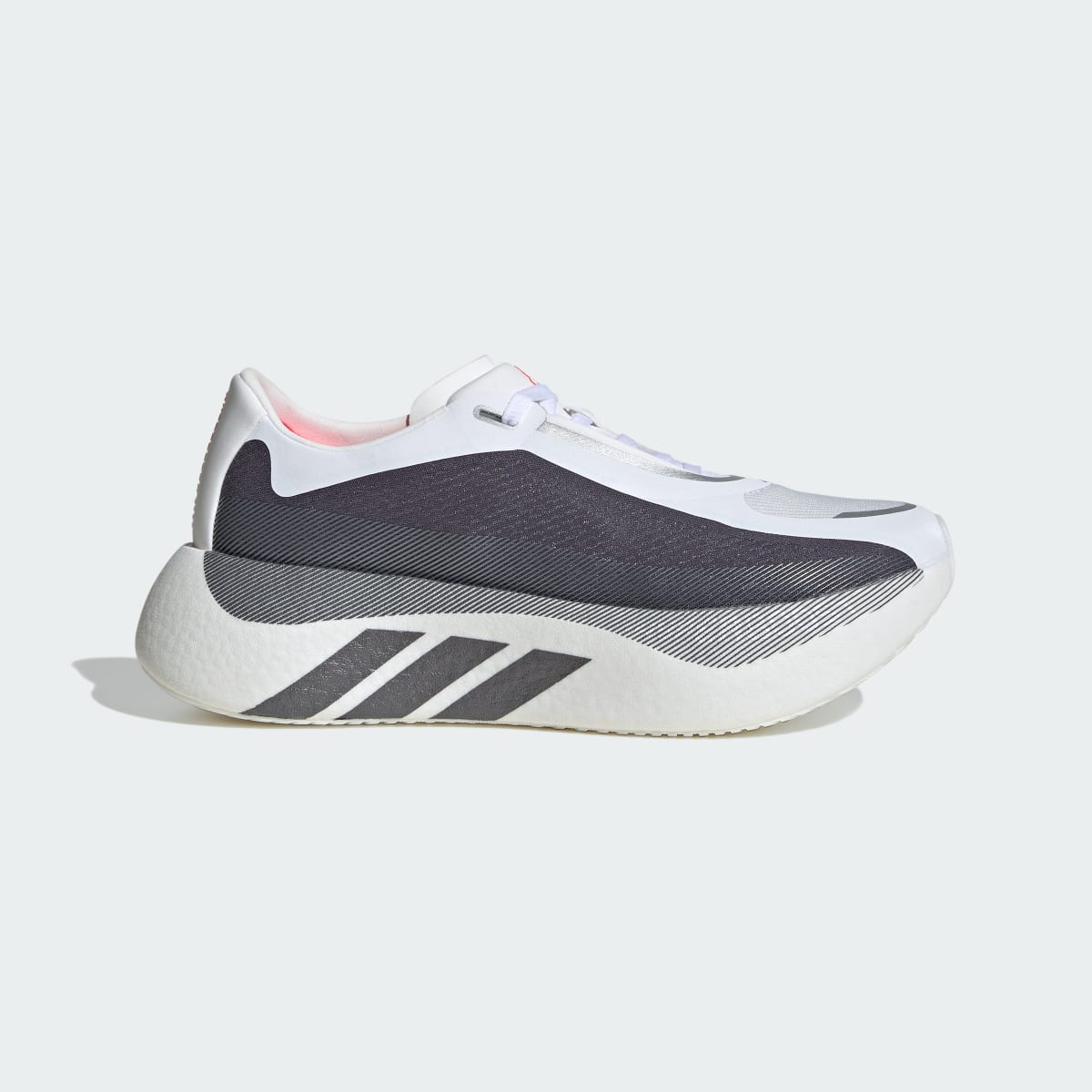 Adidas Women's HYPERBOOST EDGE Running Shoes - Cloud White / Aurora Onix / Solar Turbo - Image 2