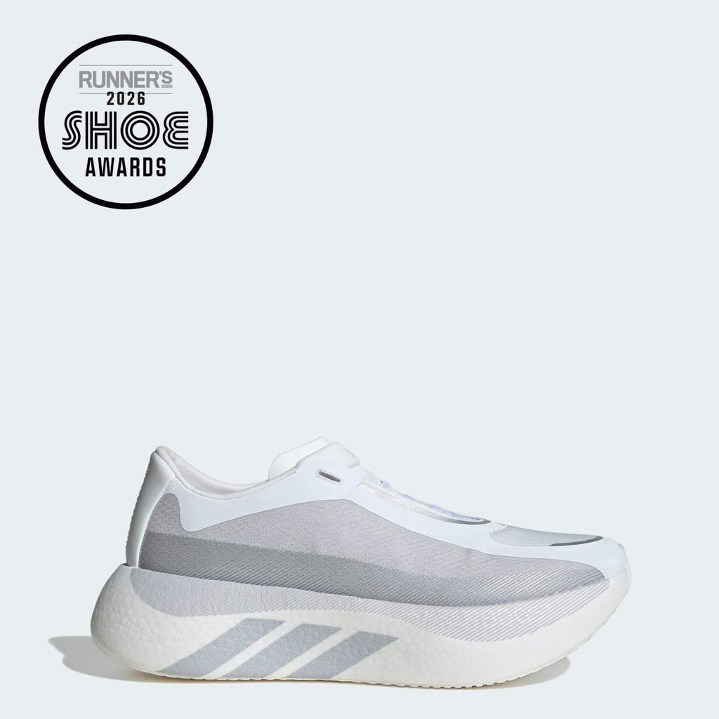 Adidas Men's HYPERBOOST EDGE Running Shoes - Cloud White / Light Solid Grey / Silver Metallic - Image 1