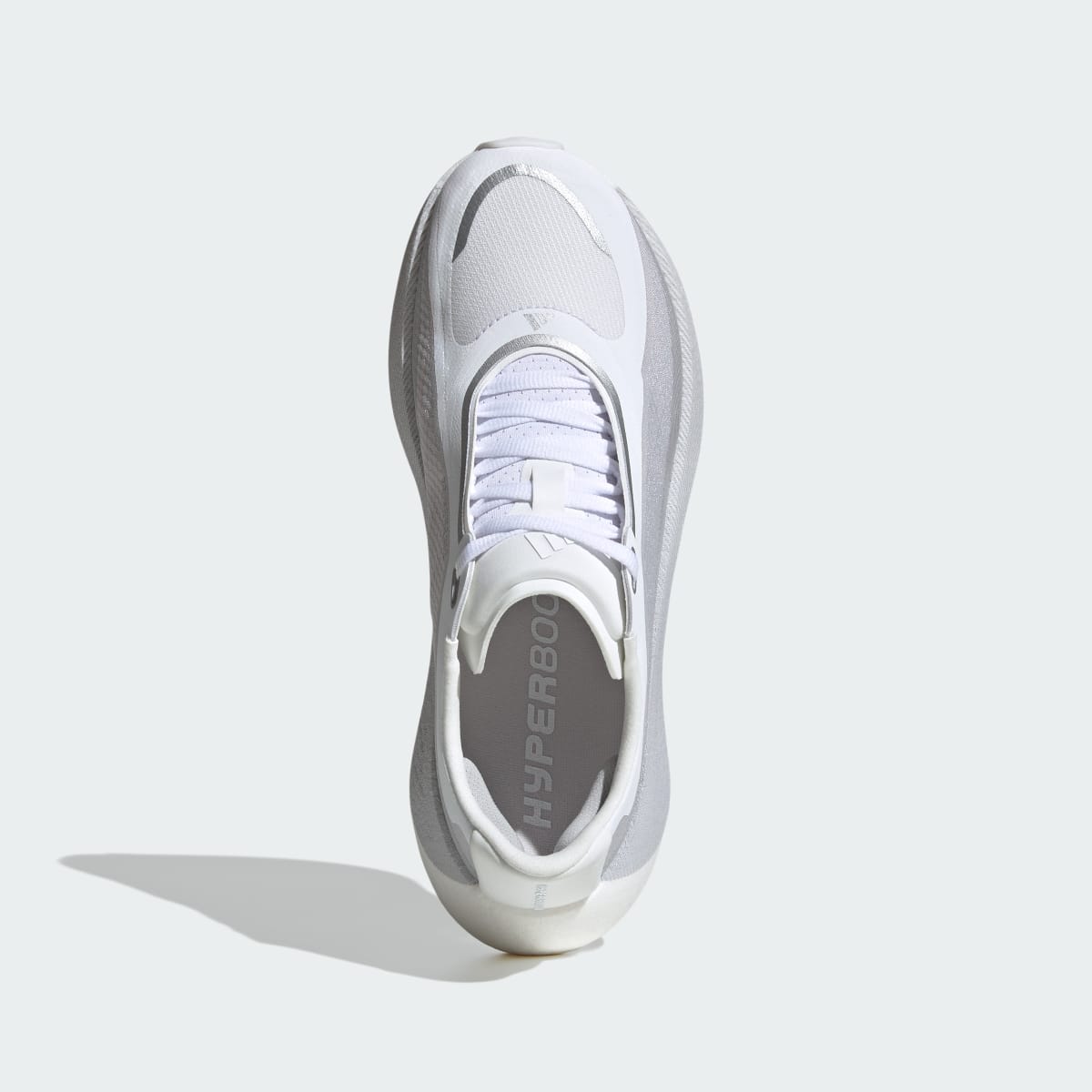 Adidas Women's HYPERBOOST EDGE Running Shoes - Cloud White / Light Solid Grey / Silver Metallic - Image 3