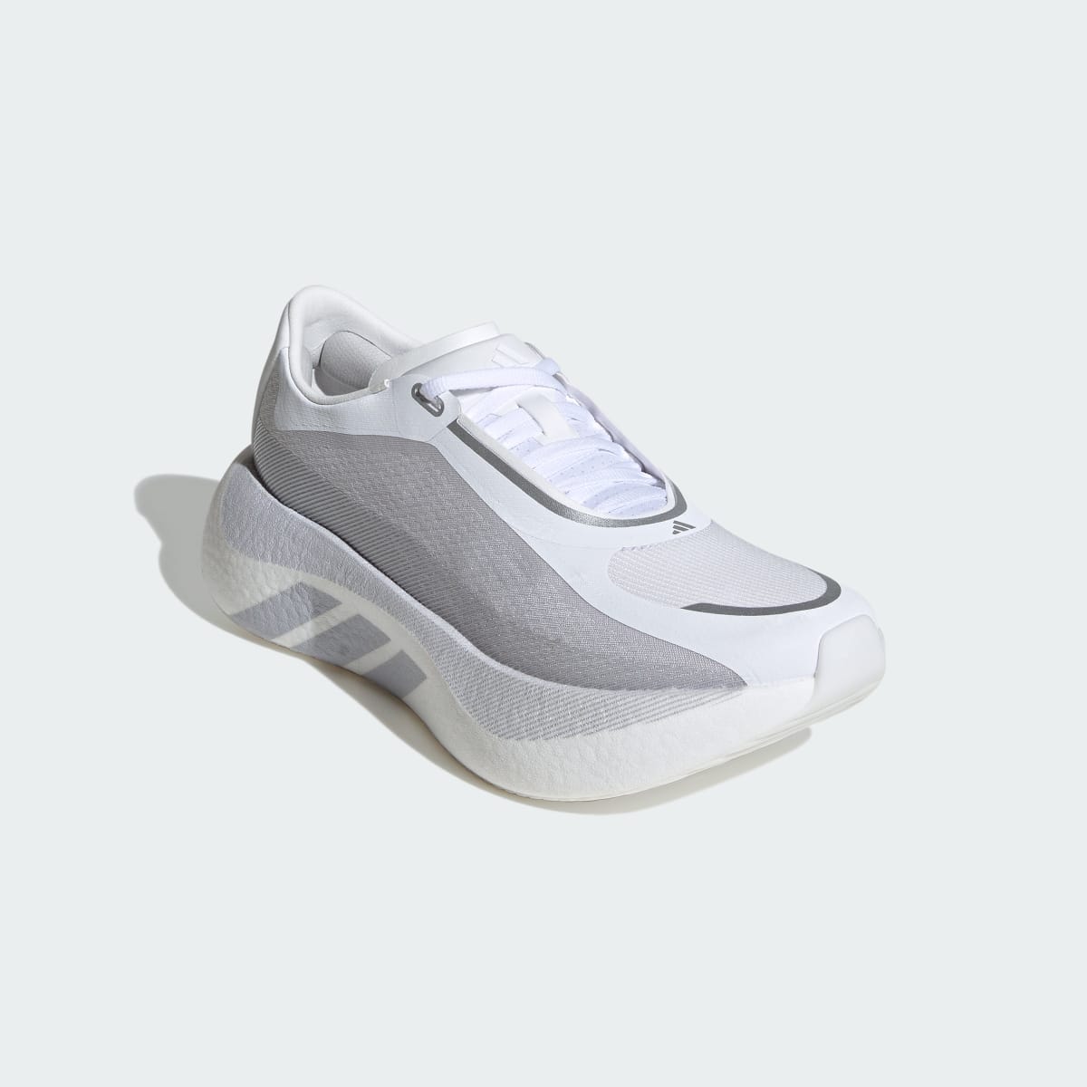 Adidas Women's HYPERBOOST EDGE Running Shoes - Cloud White / Light Solid Grey / Silver Metallic - Image 5
