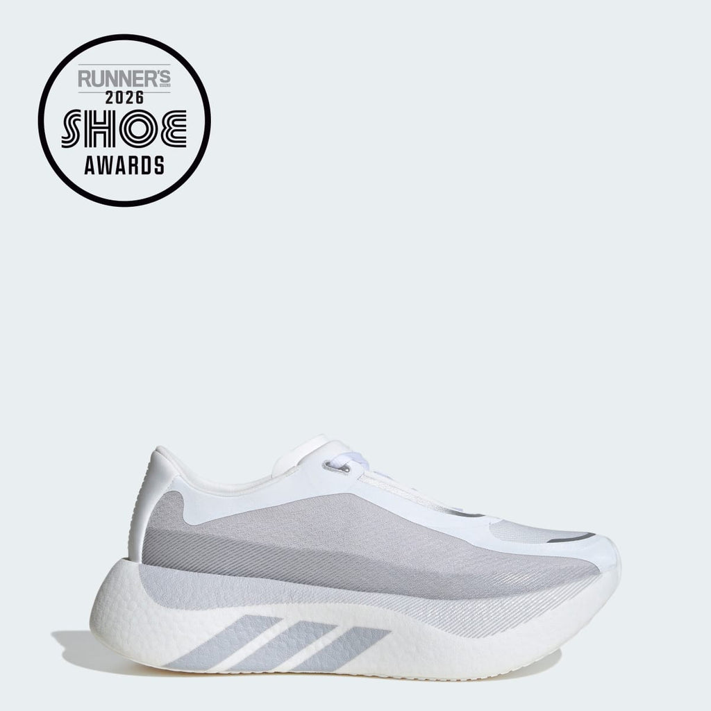 Adidas Women's HYPERBOOST EDGE Running Shoes - Cloud White / Light Solid Grey / Silver Metallic - Image 1