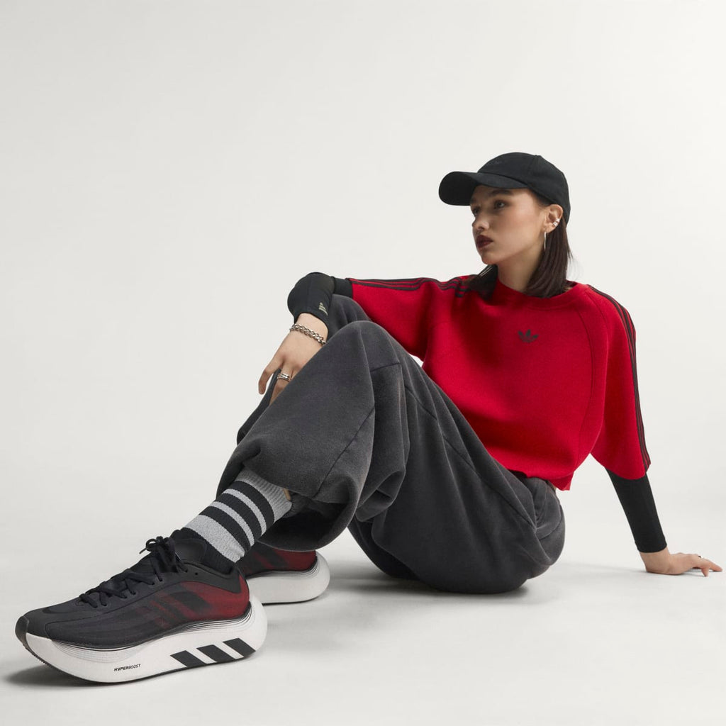 Adidas Women's HYPERBOOST EPHR LT SHOES - Core Black / Solar Red / Cloud White - Image 2