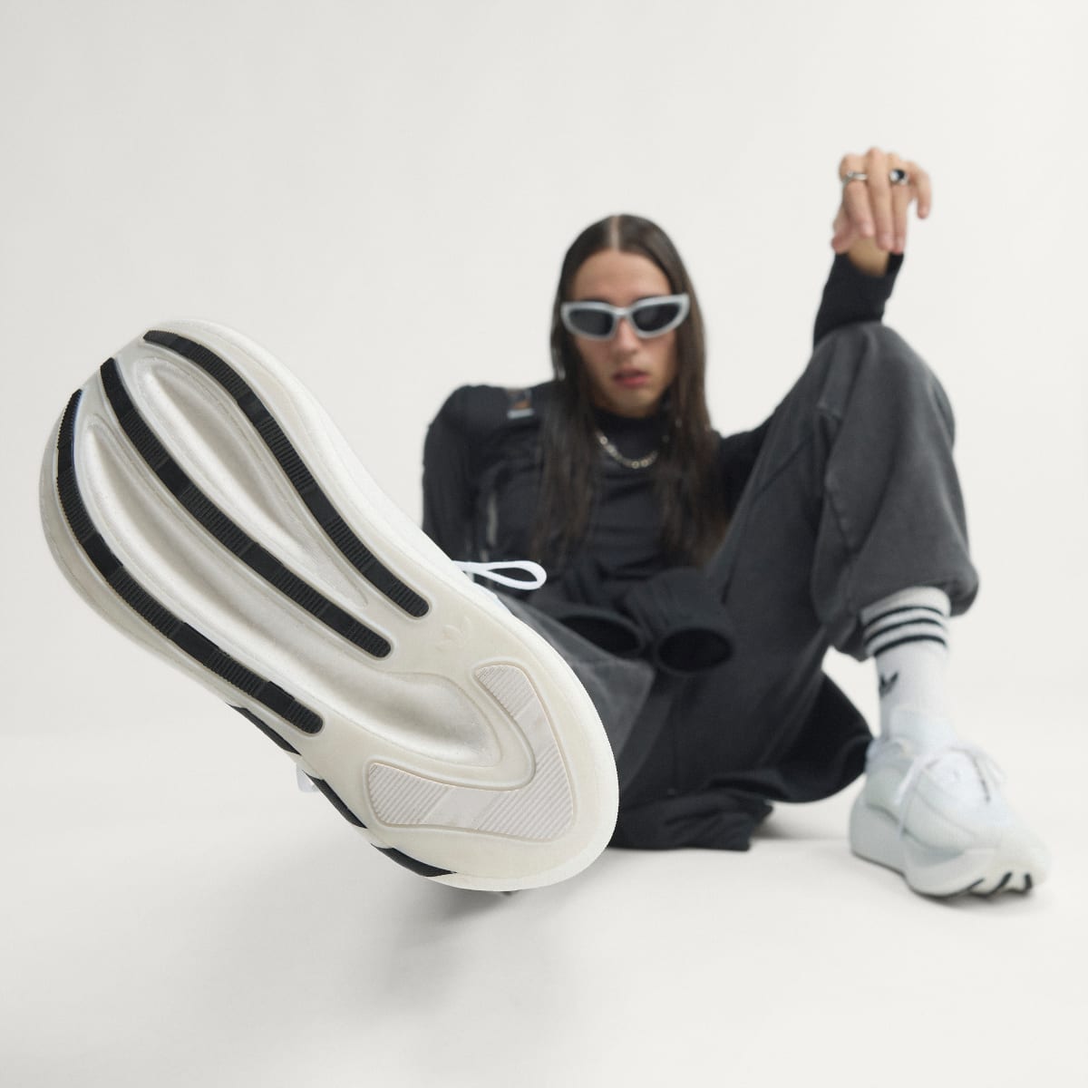 Adidas Men's HYPERBOOST EPHR SHOES - Cloud White / Cloud White / Core Black - Image 7