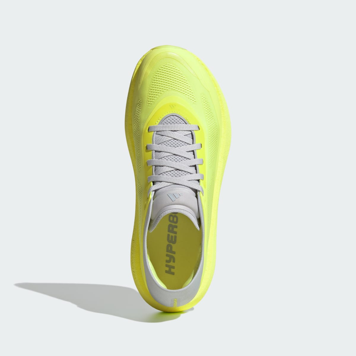 Adidas Women's HYPERBOOST RUN Running Shoes - Hi-Res Yellow / Matte Silver / Light Solid Grey - Image 2