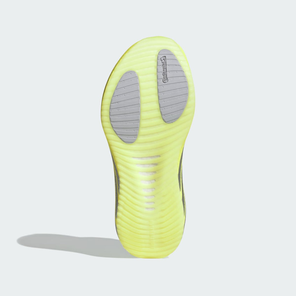 Adidas Women's HYPERBOOST RUN Running Shoes - Hi-Res Yellow / Matte Silver / Light Solid Grey - Image 3