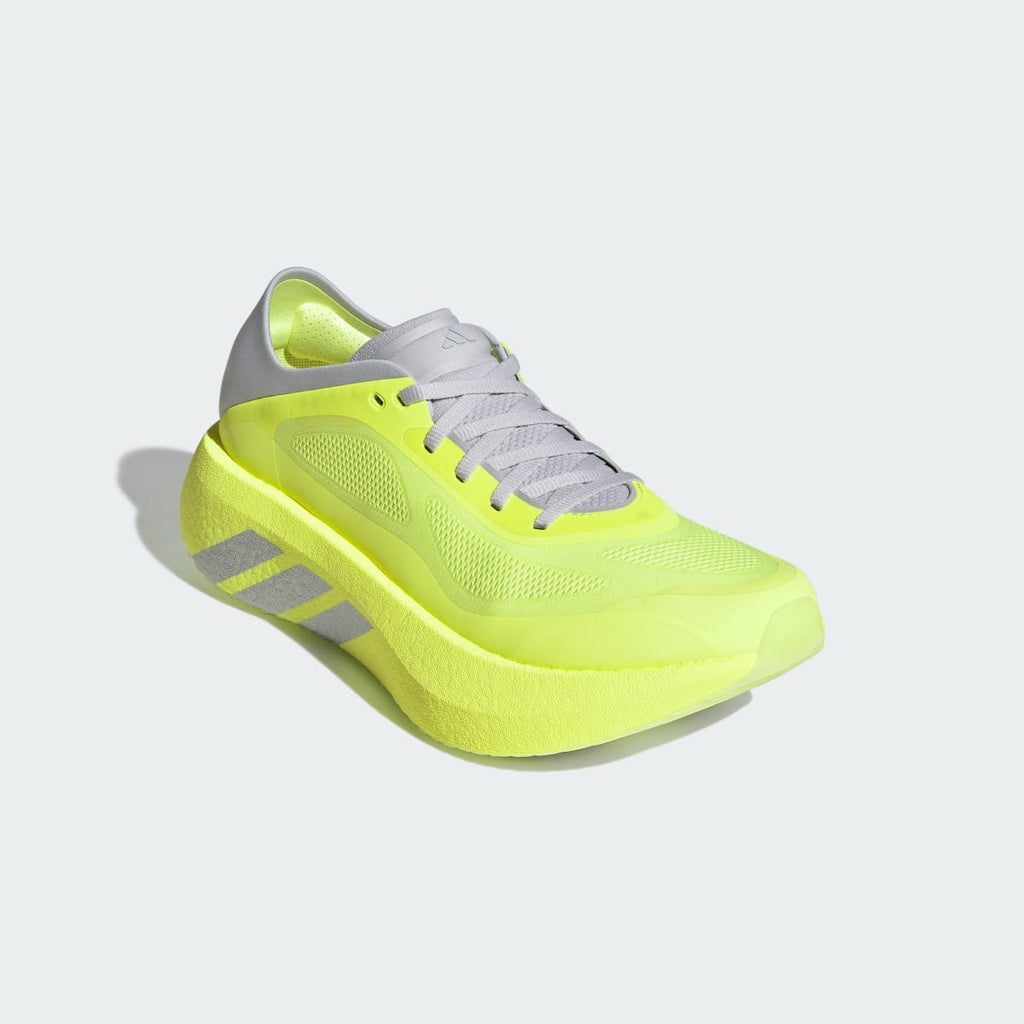 Adidas Women's HYPERBOOST RUN Running Shoes - Hi-Res Yellow / Matte Silver / Light Solid Grey - Image 4