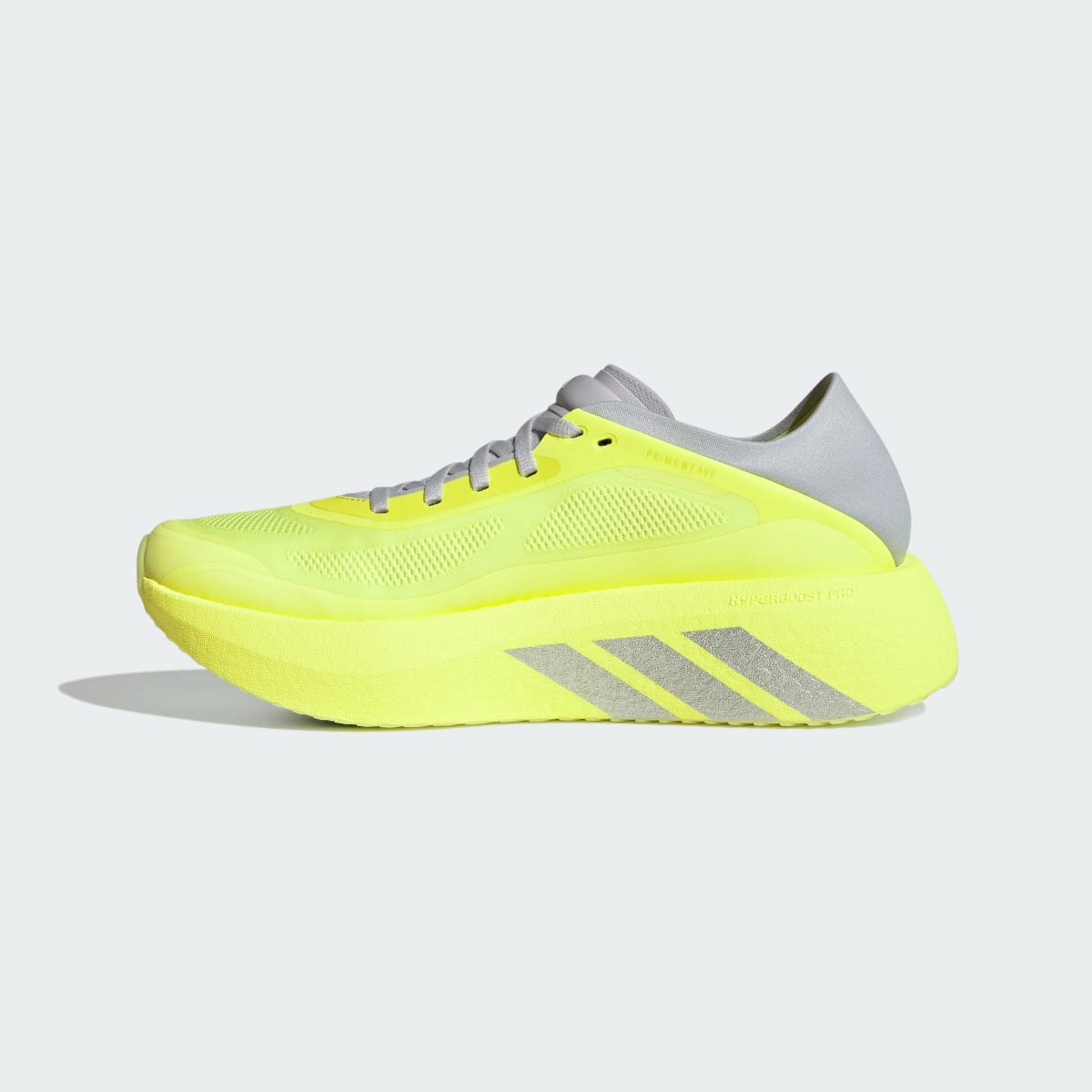 Adidas Women's HYPERBOOST RUN Running Shoes - Hi-Res Yellow / Matte Silver / Light Solid Grey - Image 6
