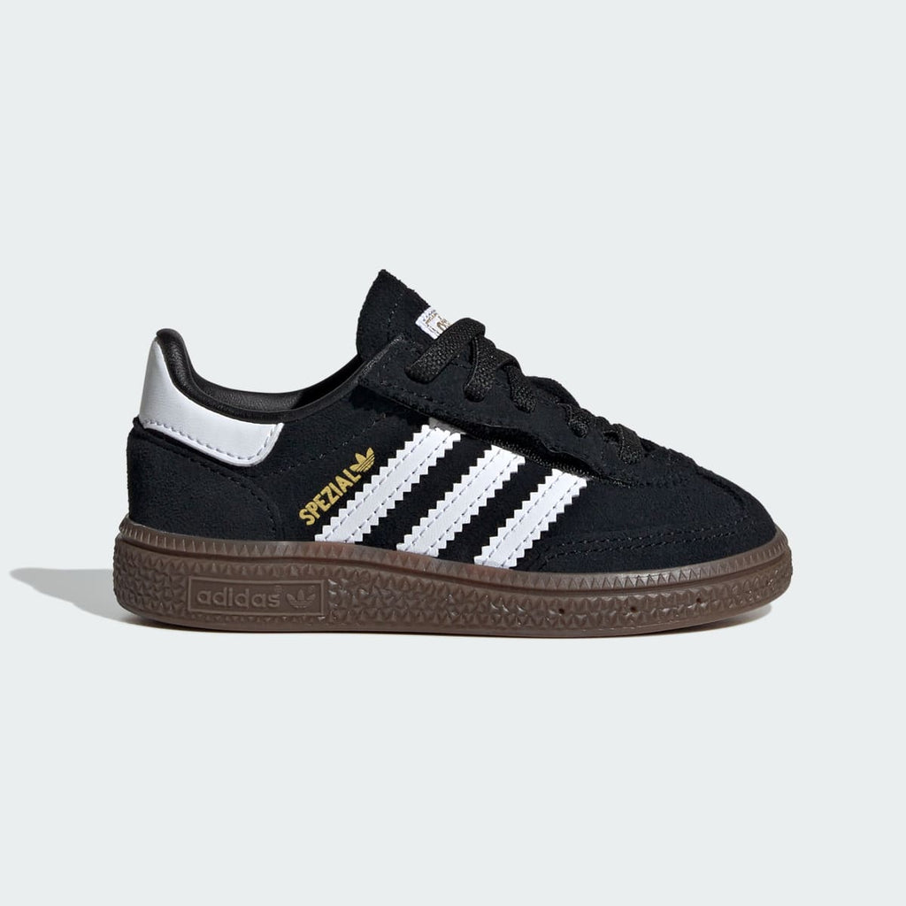 Adidas Kids' Handball Spezial Comfort Closure Elastic Lace Shoes Kids - Core Black / Cloud White / Gum - Image 1