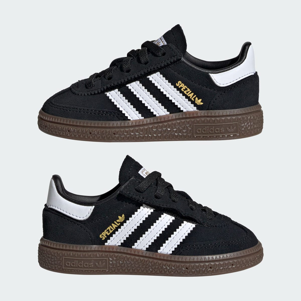 Adidas Kids' Handball Spezial Comfort Closure Elastic Lace Shoes Kids - Core Black / Cloud White / Gum - Image 10