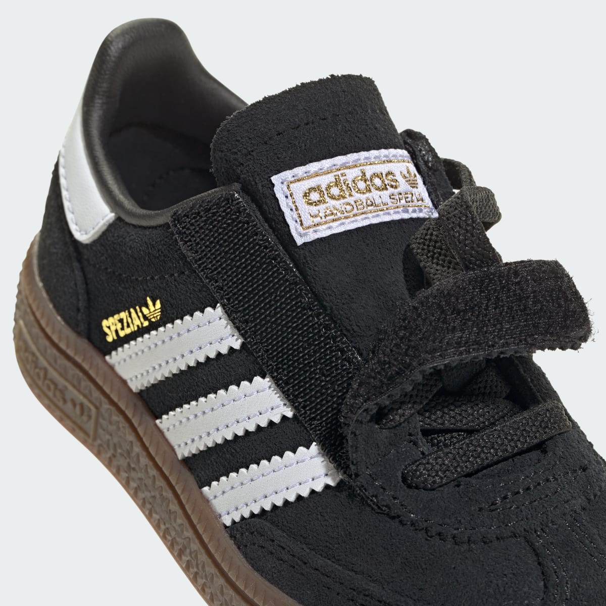 Adidas Kids' Handball Spezial Comfort Closure Elastic Lace Shoes Kids - Core Black / Cloud White / Gum - Image 13
