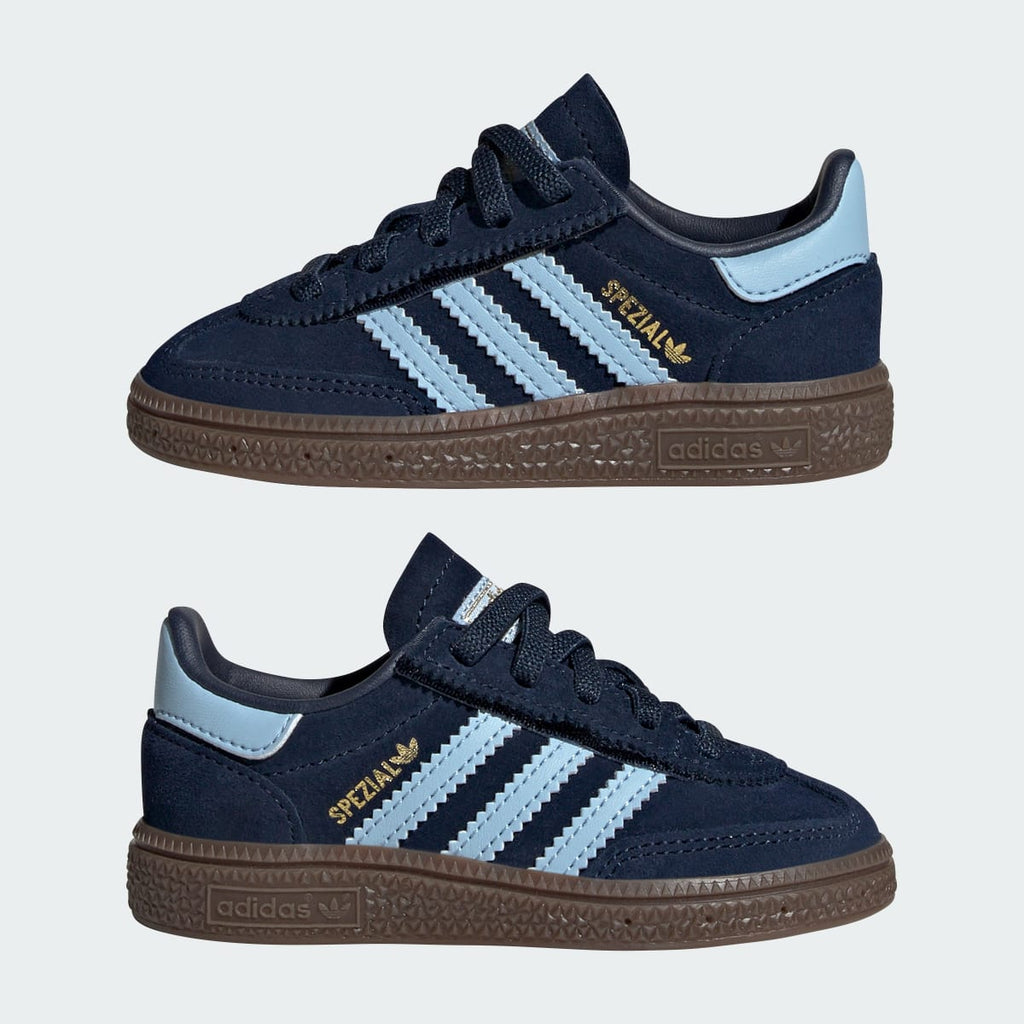 Adidas Kids' Handball Spezial Comfort Closure Elastic Lace Shoes Kids - Collegiate Navy / Clear Sky / Gum - Image 10