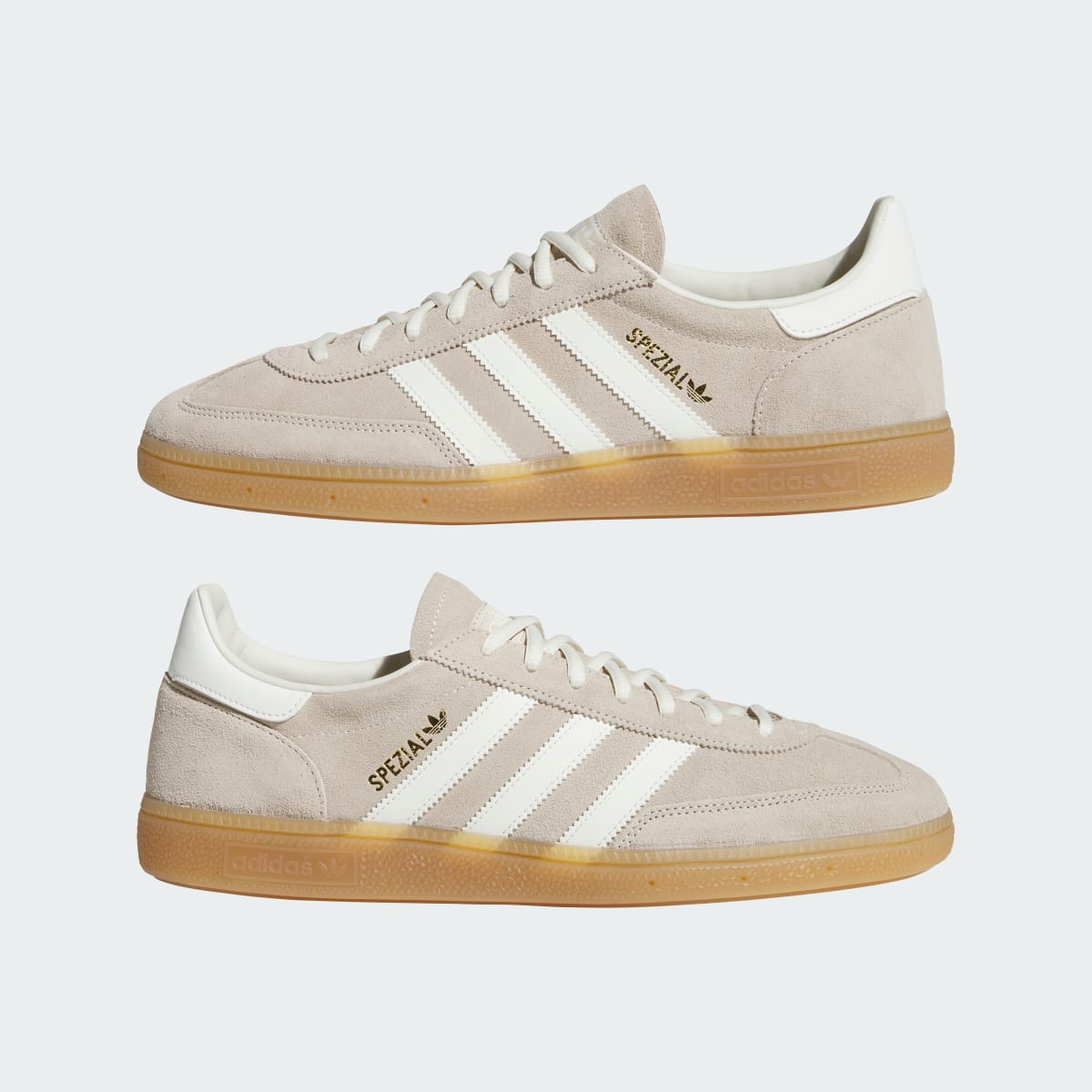 Adidas Women's Handball Spezial Shoes - Khaki Three / Off White / Gum - Image 8