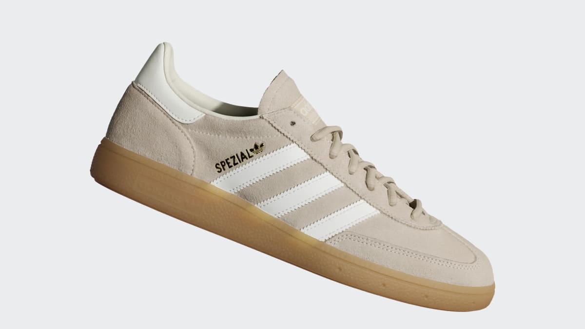 Adidas Women's Handball Spezial Shoes - Khaki Three / Off White / Gum - Image 2