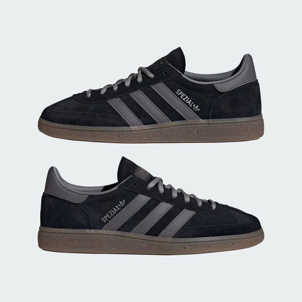 Adidas Men's Handball Spezial Shoes - Core Black / Grey Strata / Gum - Image 7