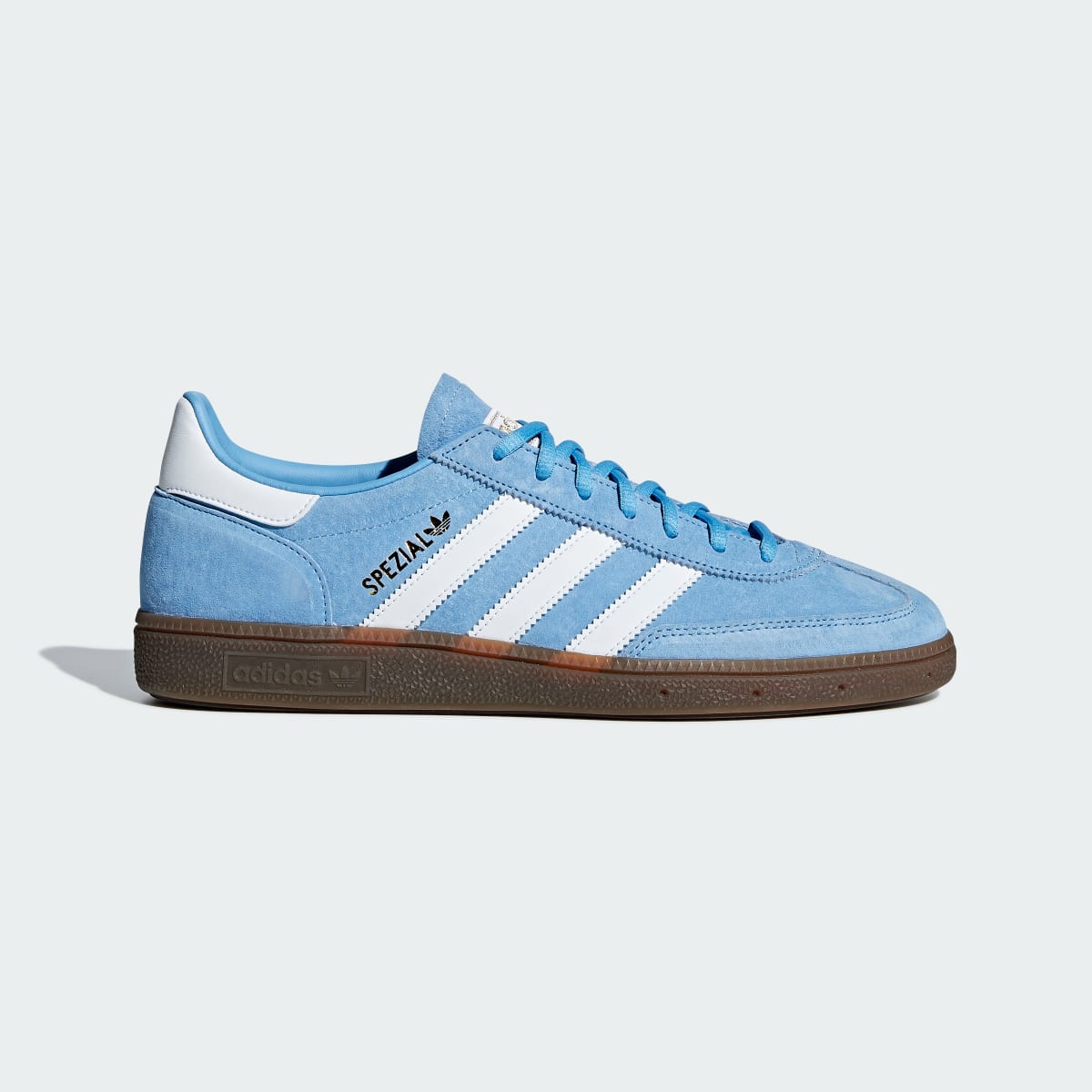 Adidas Men's Handball Spezial Shoes - Light Blue / Cloud White / Gum - Image 1
