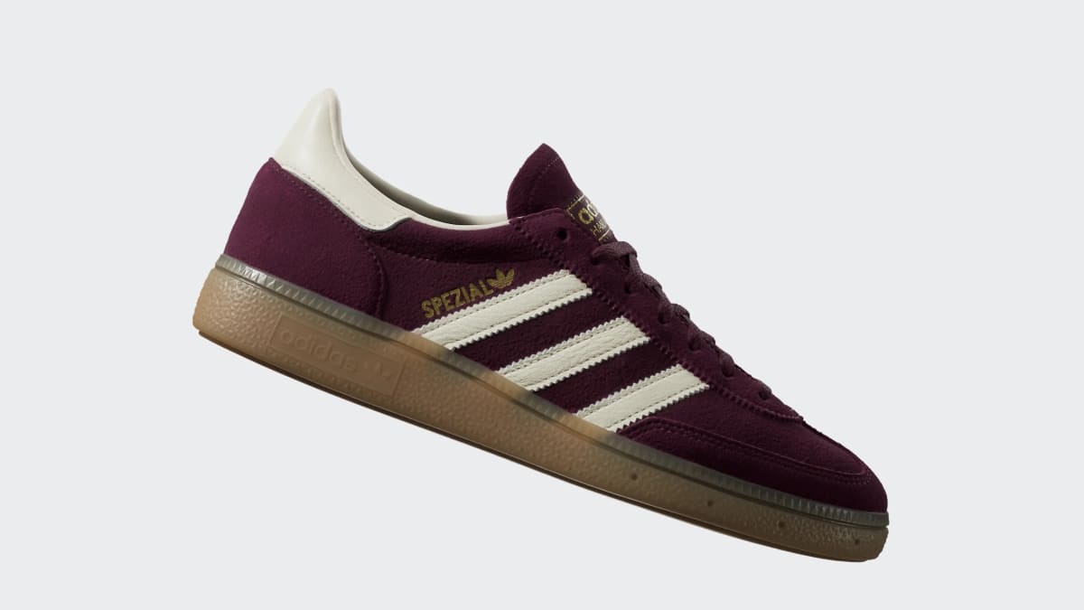 Adidas Women's Handball Spezial Shoes - Maroon / Cream White / Gold Metallic - Image 3