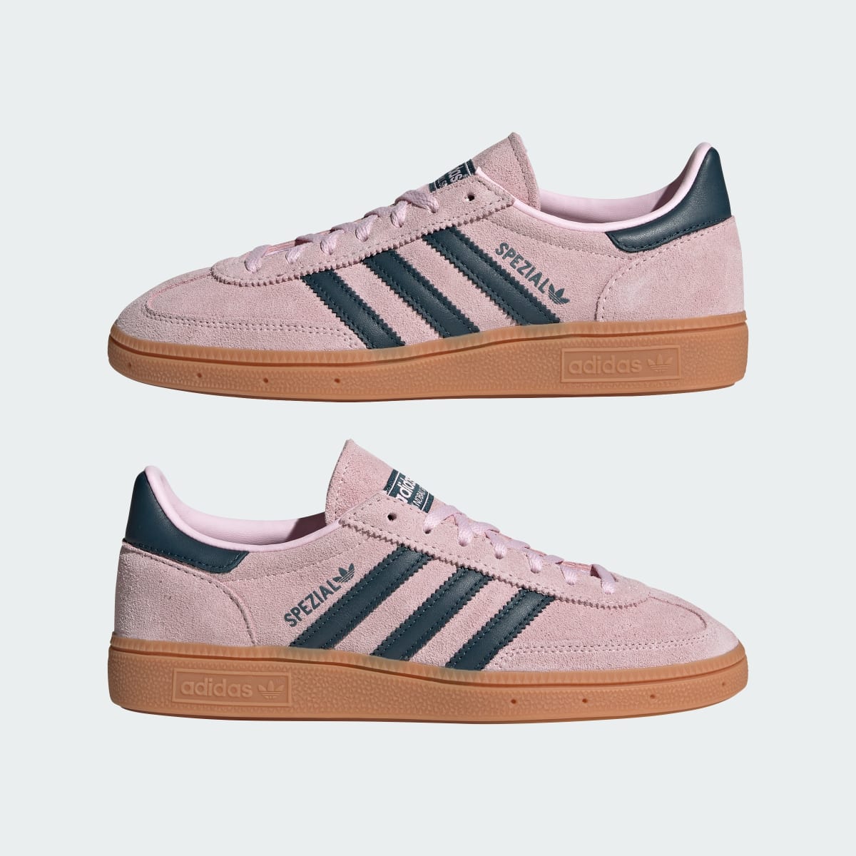Adidas Women's Handball Spezial Shoes - Clear Pink / Arctic Night / Gum - Image 8