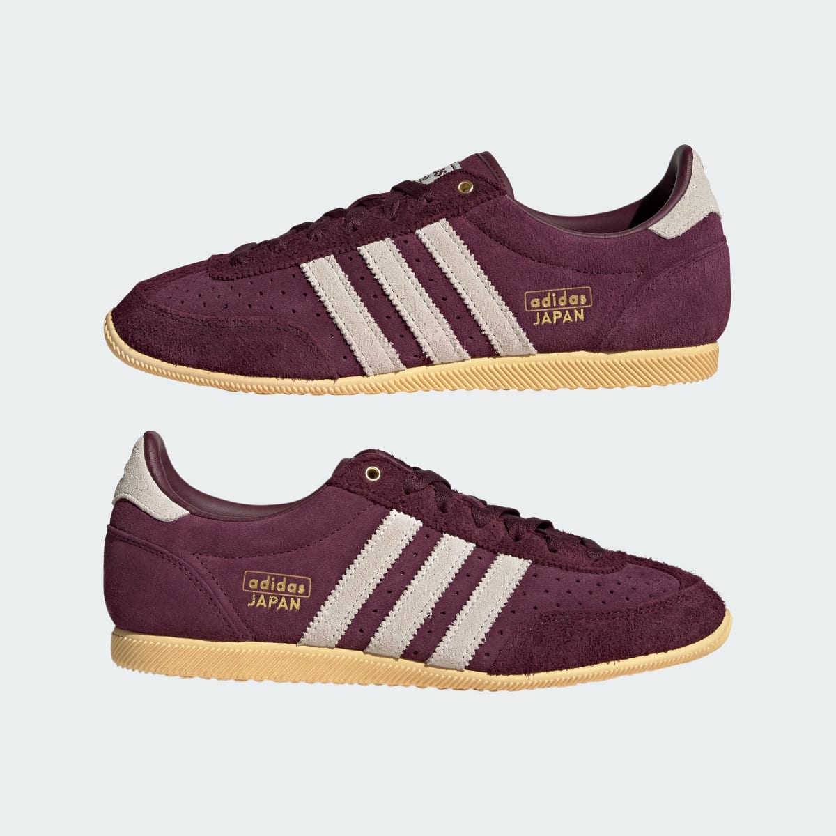 Adidas Women's JAPAN SHOES - Maroon / Cream White / Gold Metallic - Image 7