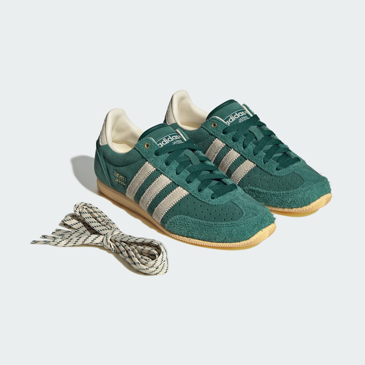 Adidas Women's JAPAN SHOES - Collegiate Green / Warm Vanilla / Gold Metallic - Image 7