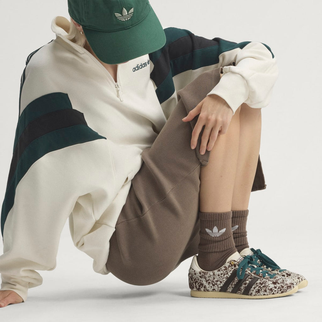 Adidas Women's JAPAN SHOES - Off White / Dark Brown / Gold Metallic - Image 2
