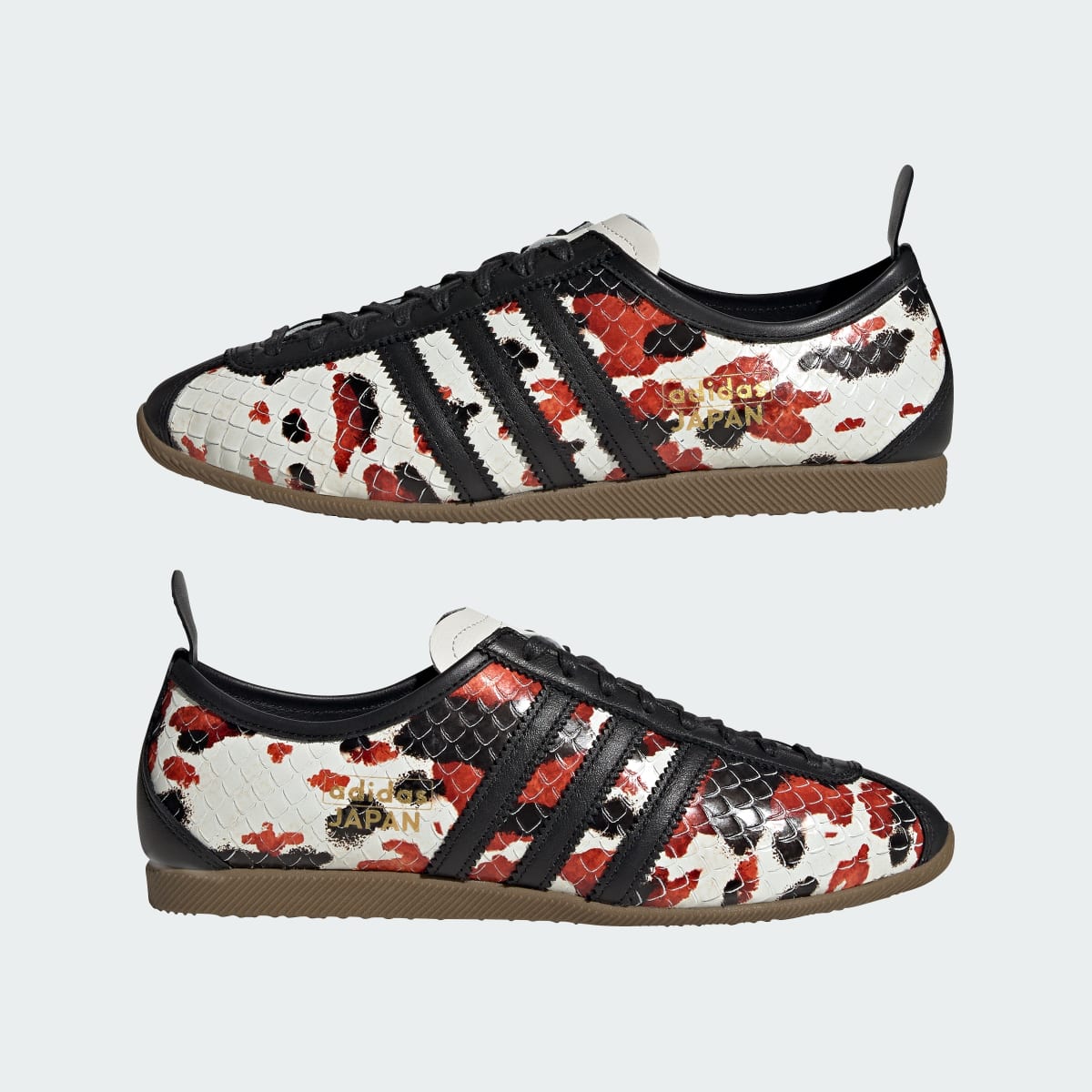 Adidas Women's JAPAN SHOES - Core White / Core Black / Collegiate Orange - Image 7