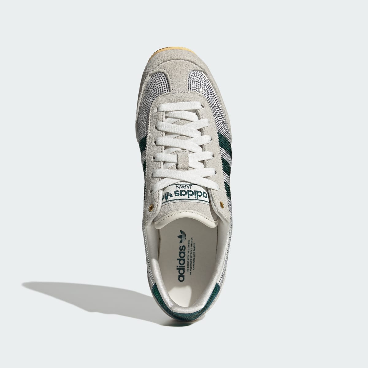 Adidas Women's JAPAN W - Core White / Rich Green / Orange Tint - Image 2
