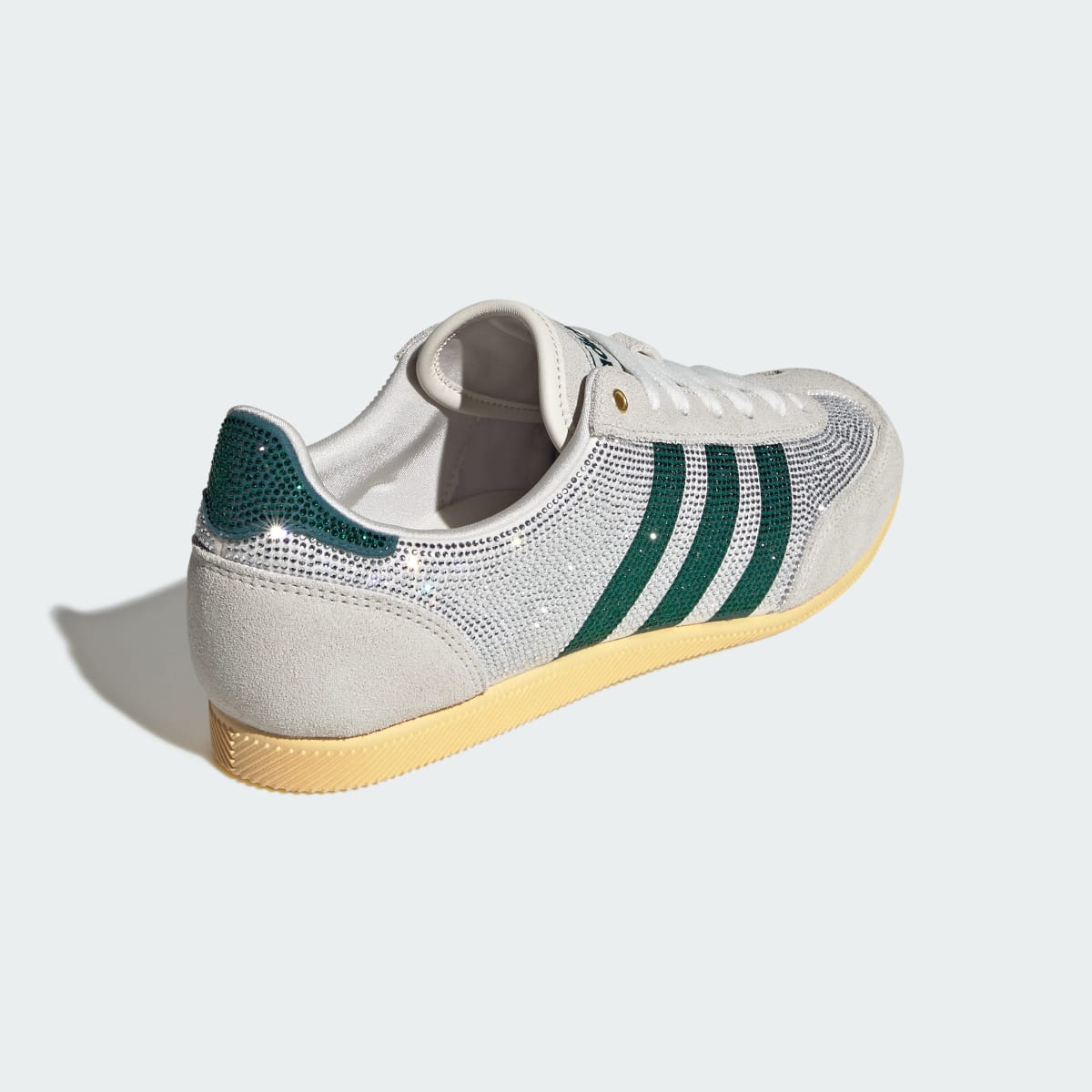 Adidas Women's JAPAN W - Core White / Rich Green / Orange Tint - Image 5